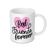 Best Friends Forever Mug, Friendship Mug, Best Friend Gift, Heart Mug, Friends Forever Gift, Gift for Friends, Mug for Besties - Tawshia
